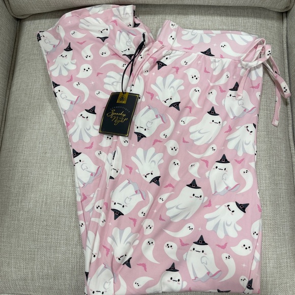 T.J.Maxx Other - Pink Halloween Ghost Witches & Pink Bats Super Soft Pajama Pants Size Medium NWT